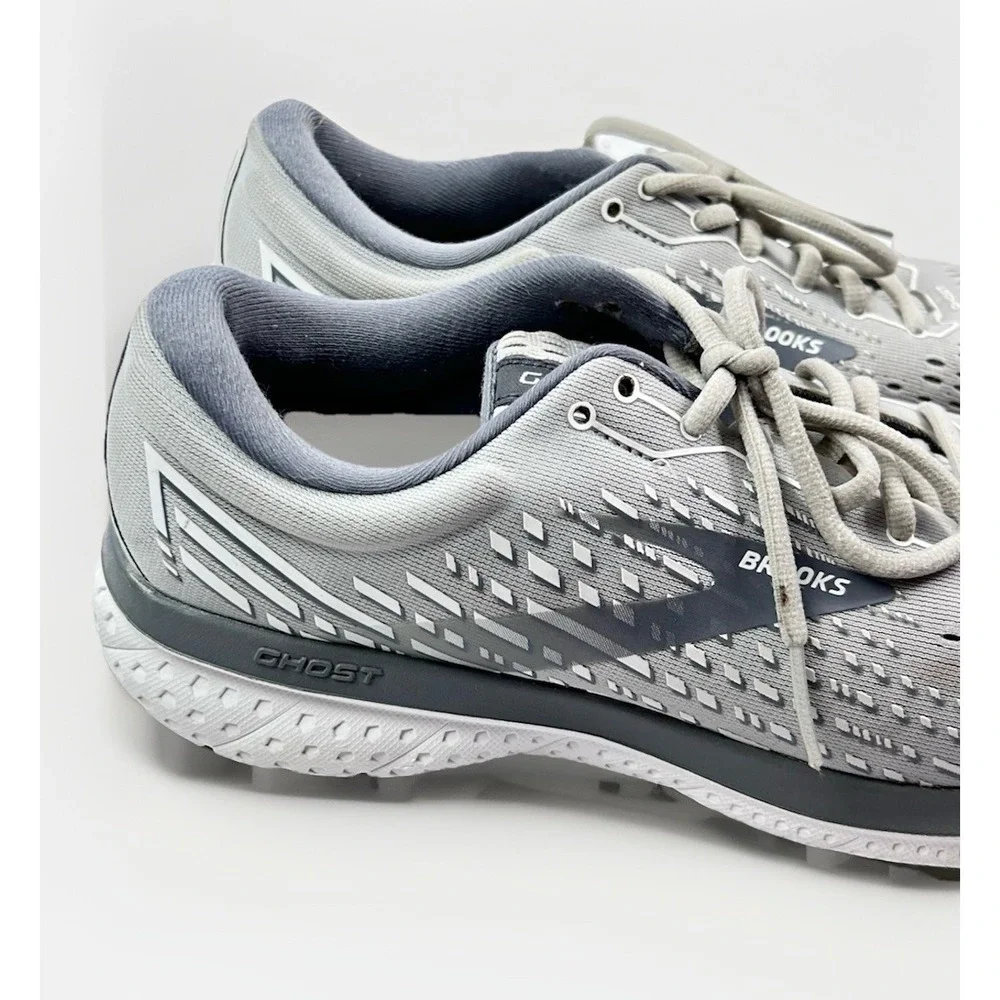 Brooks Gray Ghost 13 Running Athletic Shoes Sneakers Women's Size 9.5 Gray - Picture 2 of 16